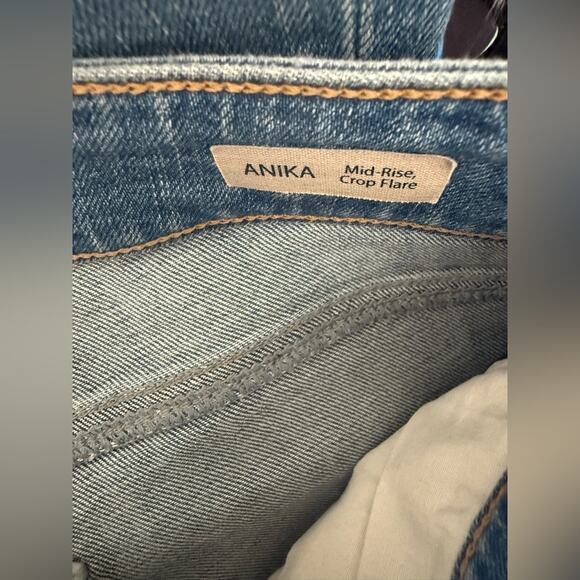Mavi Anika Mid Rise Crop Flare Stretch Jeans Light Wash Women’s 27 - Picture 5 of 7